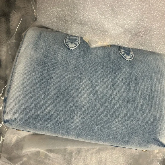 BRAND NEW STILL WRAPPED Coach Large Rowan with Charms in Loved Denim BNWT - Picture 2 of 8